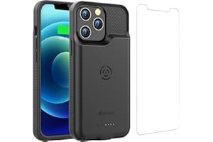 Alpatronix Battery Case for iPhone 13 and iPhone 13 Pro [2025 Upgraded], Strong Slim Portable Wireless Charging Case, Protective Extended Charger Case, CarPlay, Certified Connector Chip Matte Black