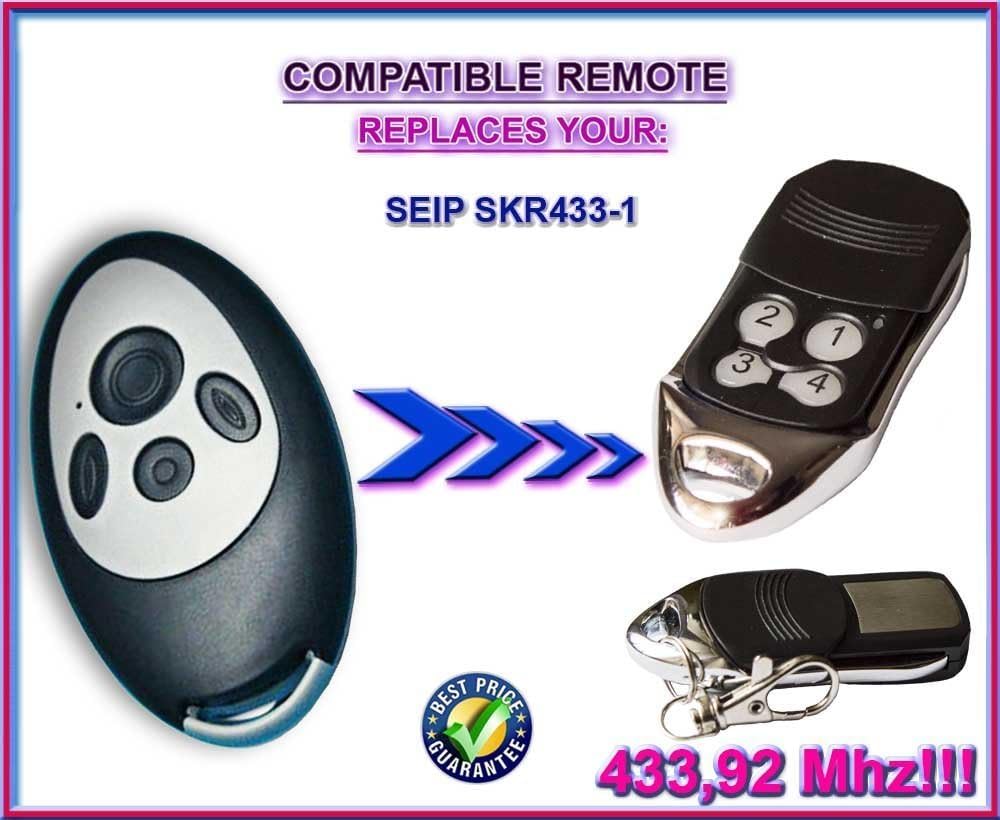 SEIP SKR433-1 compatible remote control replacement transmitter, 433.92Mhz rolling code keyfob