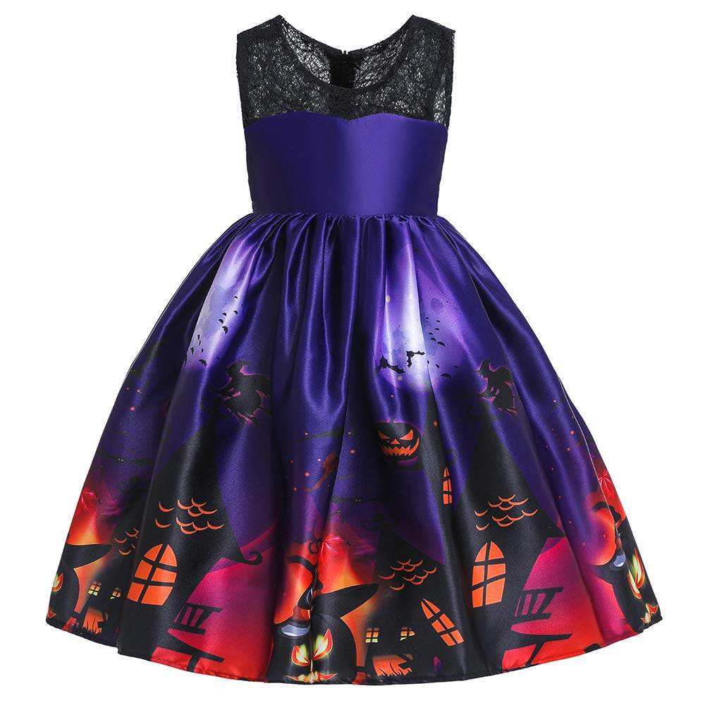 Huaaniue Girls Halloween Party Dresses Pumpkin Holiday Cosplay Dress |  Desertcart Bahamas