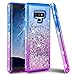 Ruky Galaxy Note 9 Case, Colorful Quicksand Series Glitter Flowing Liquid Floating Bling Diamond Premium Soft TPU Women Girls Phone Case for Samsung Galaxy Note 9 (2018) (Blue Purple)