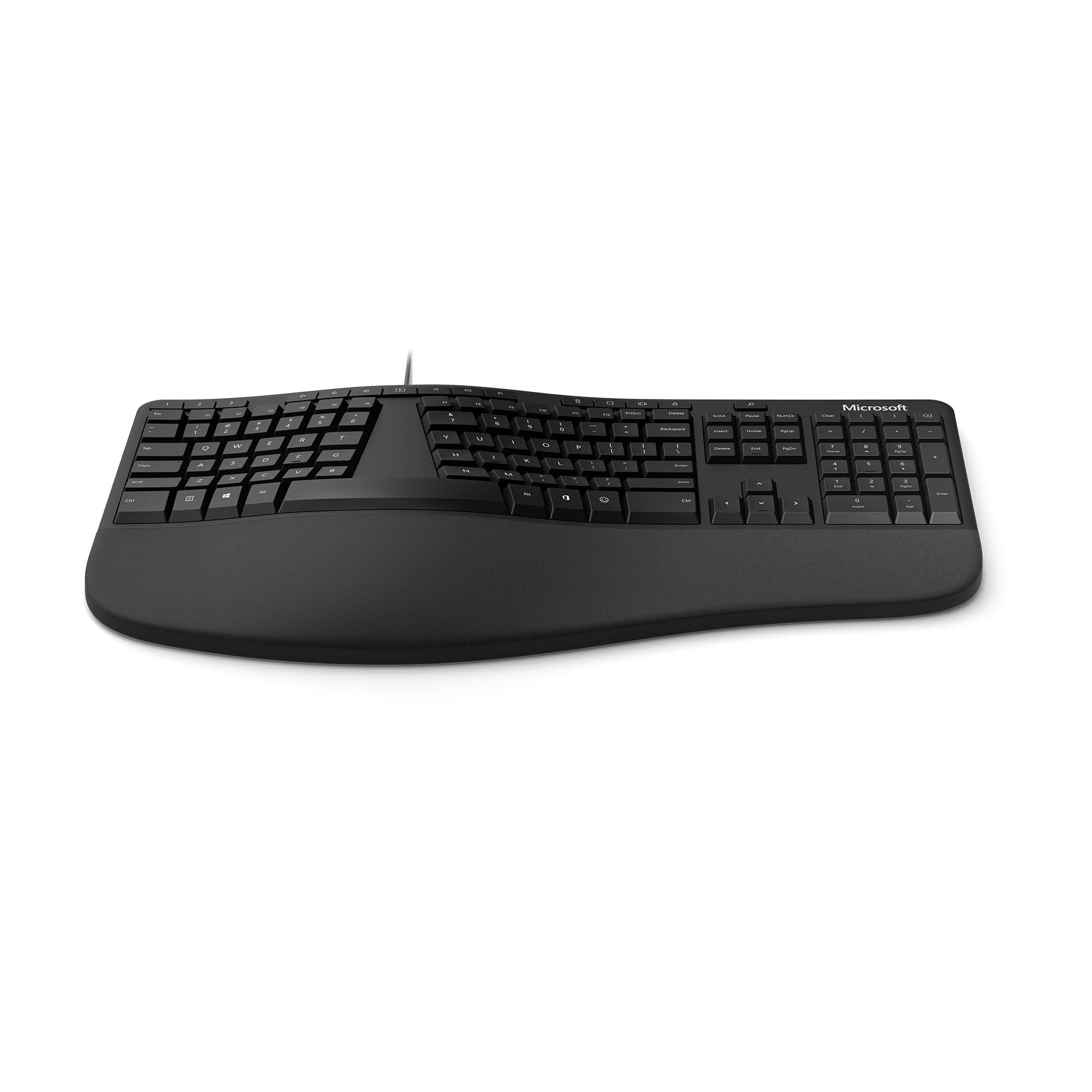 Microsoft LXM-00004 Wired Ergonomic Keyboard, Black