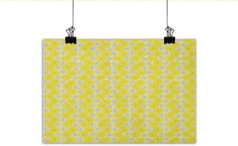 Amazon 春 壁 アート 装飾 ポスター 絵画 バイカラー フローラル アレンジメント 季節 自然 イラスト 花びら 花 デコレーション ホーム デコレーション インチx16インチ イエローとアイボリー 24 X アートフレーム ポスター オンライン通販