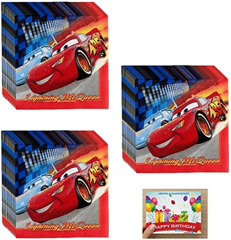Cars Deluxe Party Lunch Napkins Bundle For 48 Guests