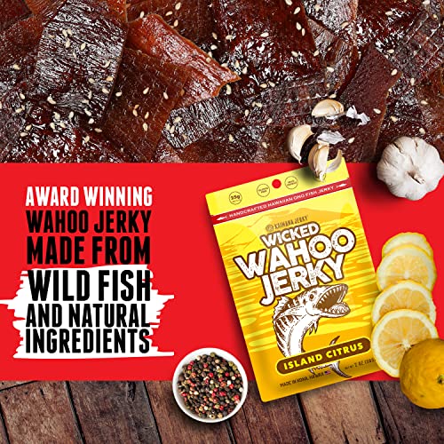 Island Citrus Wahoo Ono Fish Jerky Zesty Umami Flavor Artisan
