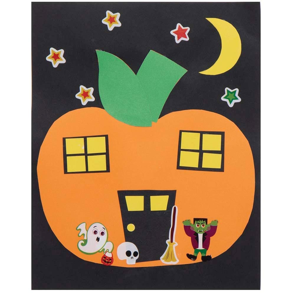 Baker Ross AX171 Halloween Paper & Card Pack - Pack of 100, Spooky Craft Supplies to Creativity and Decorations for Kids - Image 3