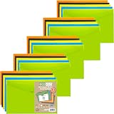 eco-eco A5 50% Recycled Wallets Pack of 25 Press Stud Folders Assorted Colours