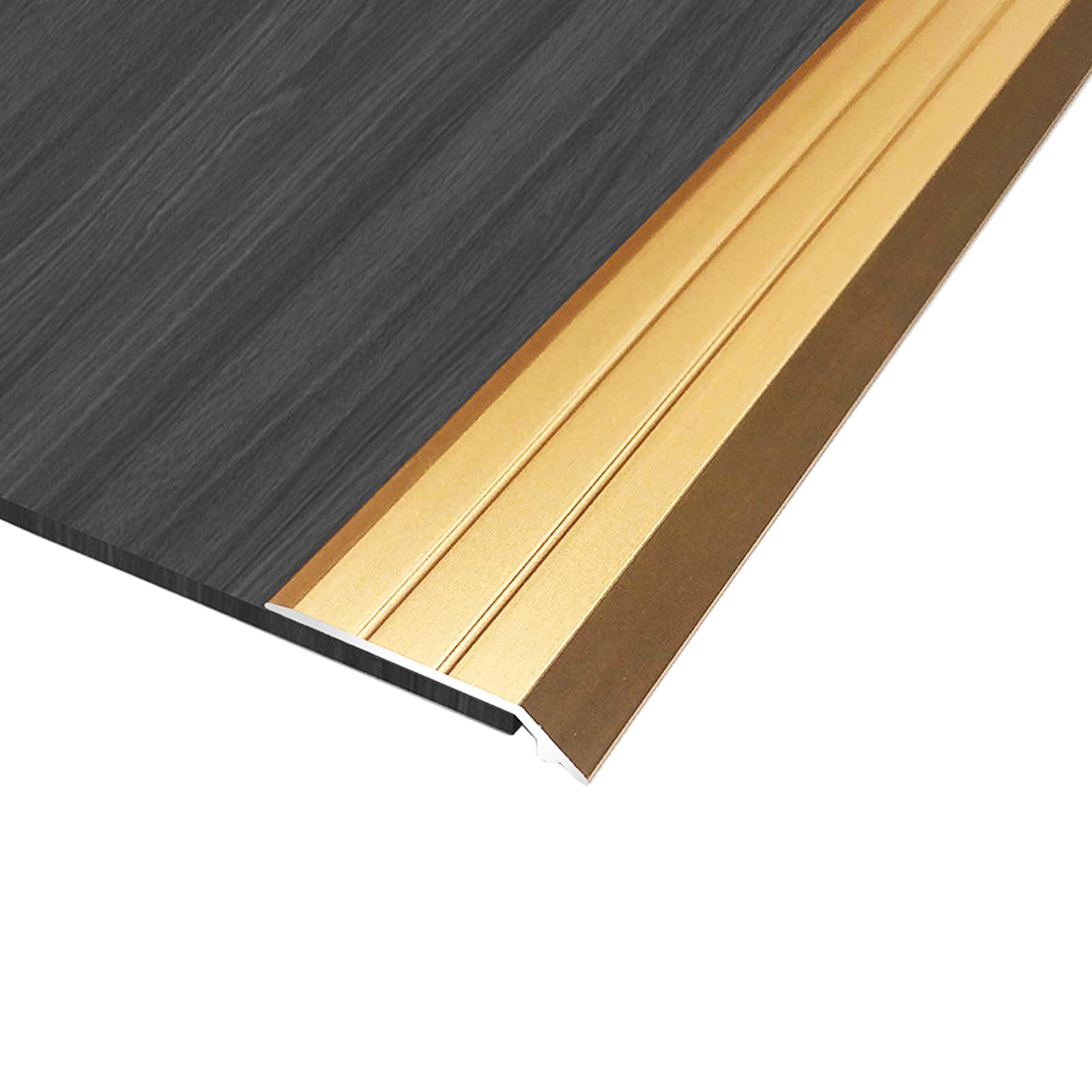 ZZLQIAN Aluminium Carpet Cover Strips - 2Pack × 90cmDoor Floor Bar - Tile/Laminate/Lino/Wooden Floor to Vinyl or Carpet Transition Strip- Doorway Threshold Bar/Ramp Edging Trim