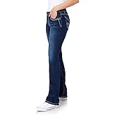 WallFlower Women's Legendary Bootcut Mid-Rise Insta Stretch Juniors Jeans (Standard and Plus), Size 0 to 24
