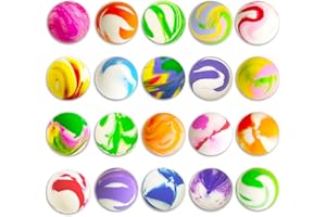 WELANE Bouncy Balls, 20 PCS Color Rubber Balls for Goody Bag Filler, Game Prizes, Cat Toys (25mm/0.98in)