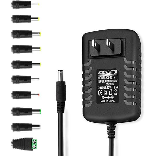 Amazon.com: AC/DC Power Adapter (Input AC 100-240V~ 50/60Hz 0.6A  