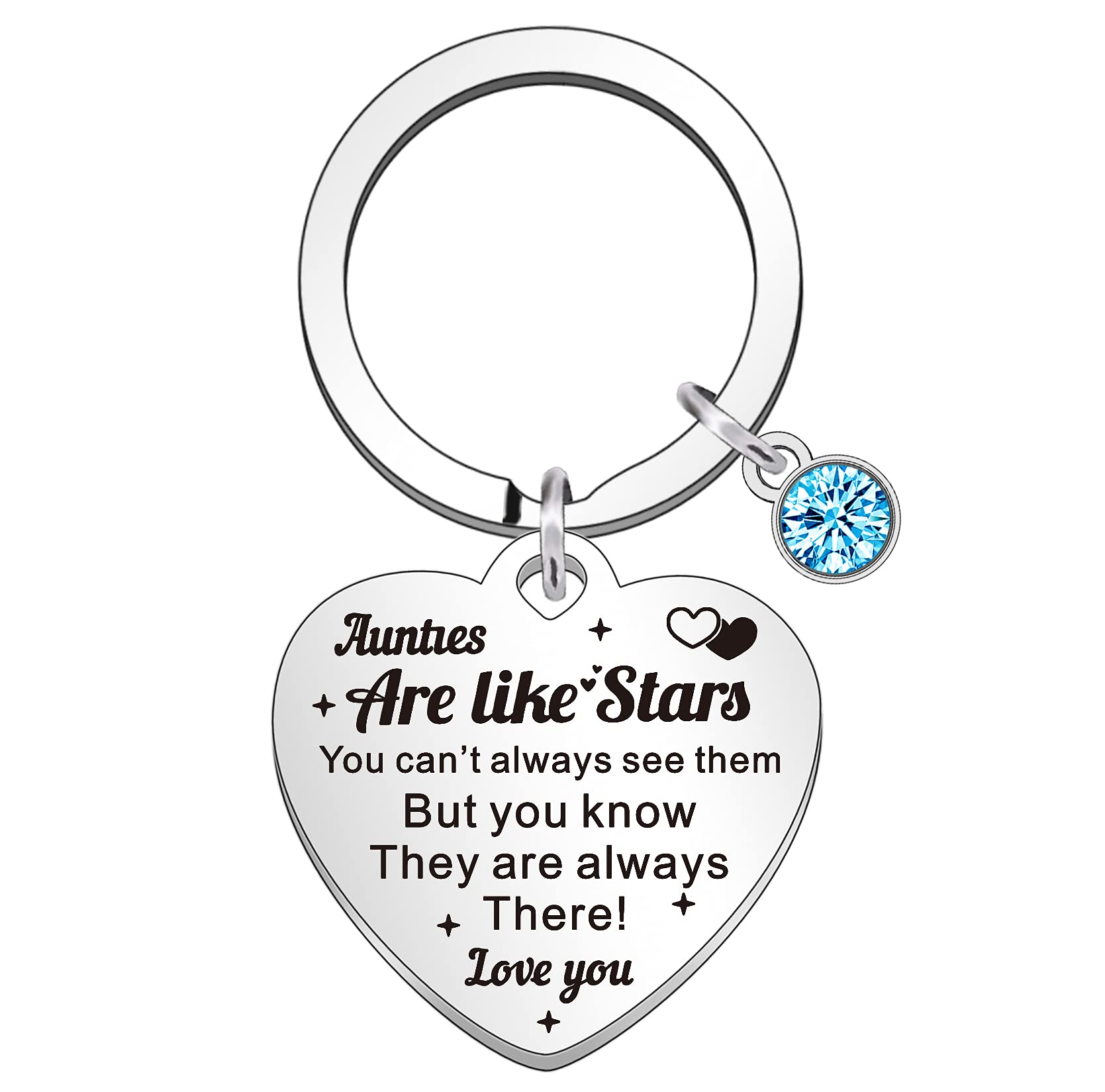 QMVMV Auntie Keyring Aunt Gifts from Niece Nephew Christmas Birthday Gift for Aunties