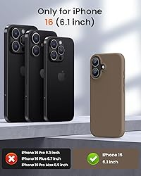 OuXul Designed for iPhone 16 Case,Shockproof Liquid