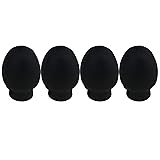 Yibuy 4PCS Rubber Drum Dampener Drumstick Silent