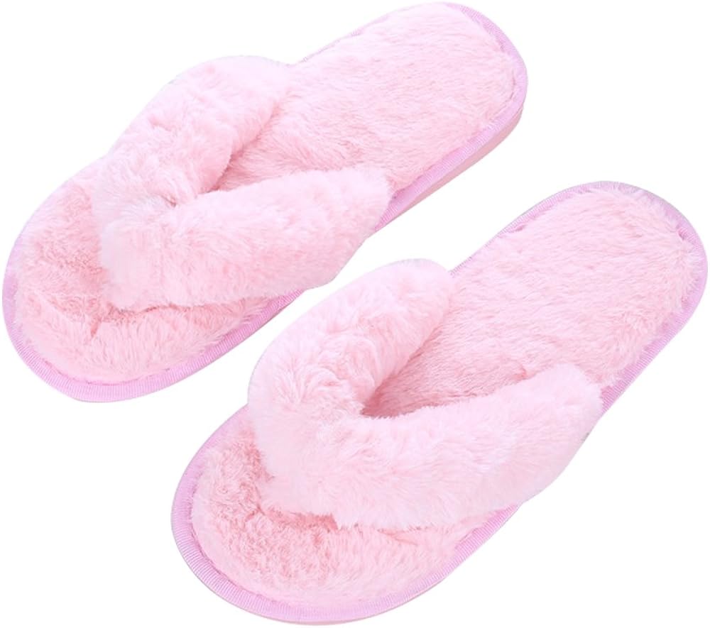 COFACE Donna Elegante Letto Pantofole Warmer Peluche Pelliccia Flip Flops  Cotone Pantofole Antiscivolo Scarpe per Autunno/Inverno in 4 Colori Scarpe  e borse urban-earth.co.uk