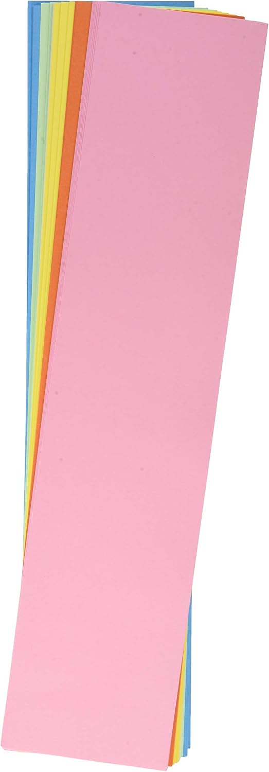 Maul Headline Strip, 95 x 425 mm, 150g/m² Paper, Usable On Both Sides, Coloured Assorted, 50 Pieces, Colourful