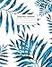 Composition Notebook - College Ruled, 8.5 x 11: Blue Tropical Palm Leaf (Trendy Journals) primary