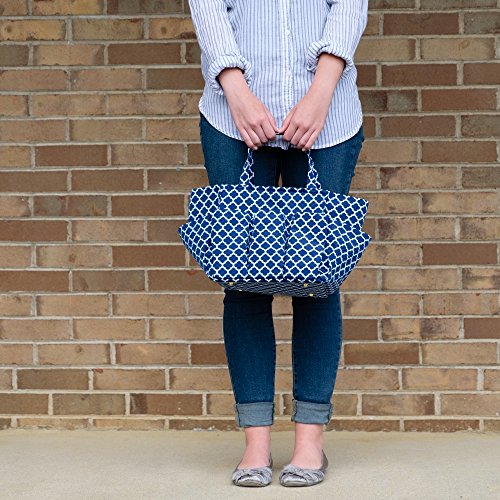 Small Garden Tote Bag, Utility Bags for Gardening, Car Totes, Organization, (Navy Blue) - Thumbnail 5