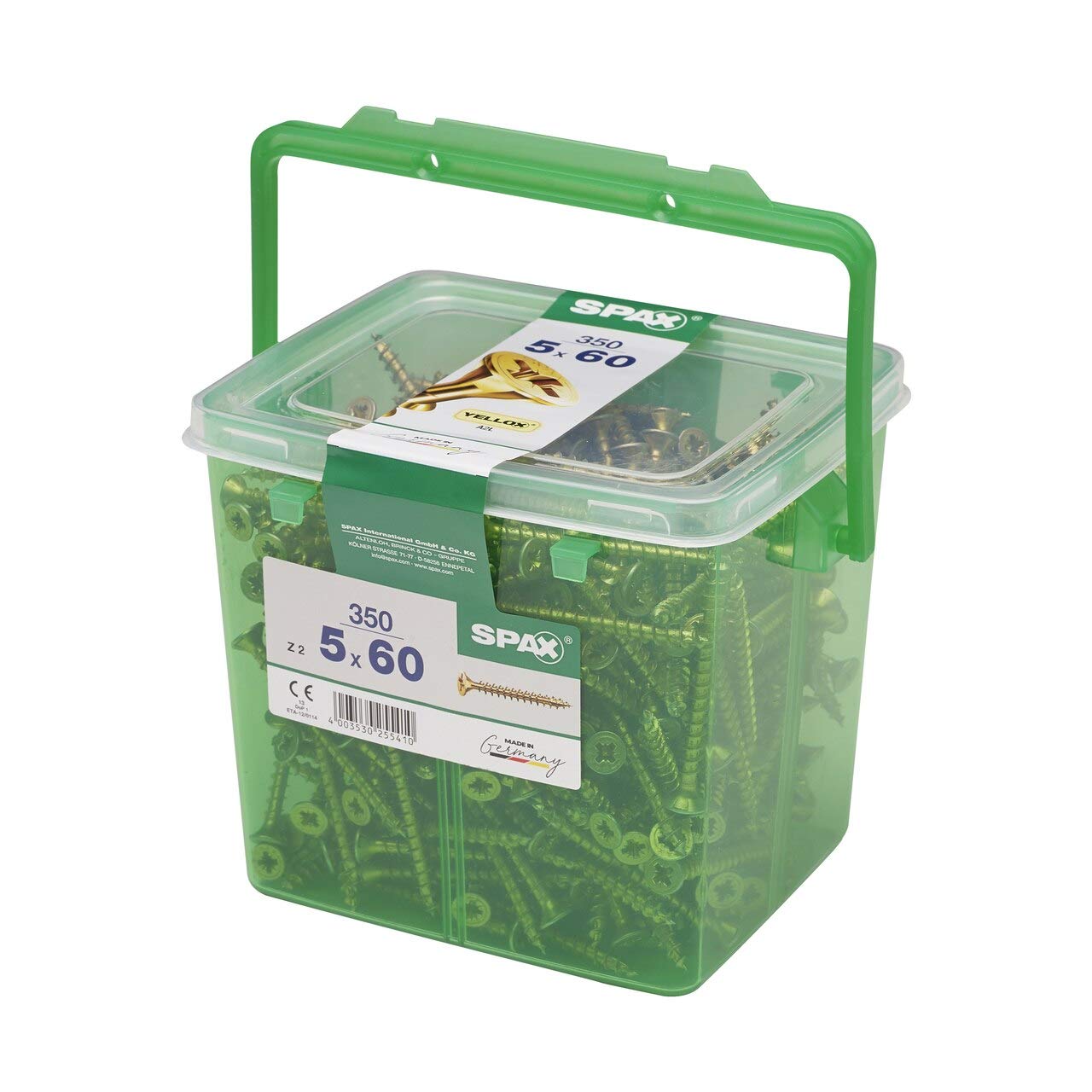 SPAX Pozi Screws YELLOX Csk Partial Thread - 5.0 x 100mm Tub 135