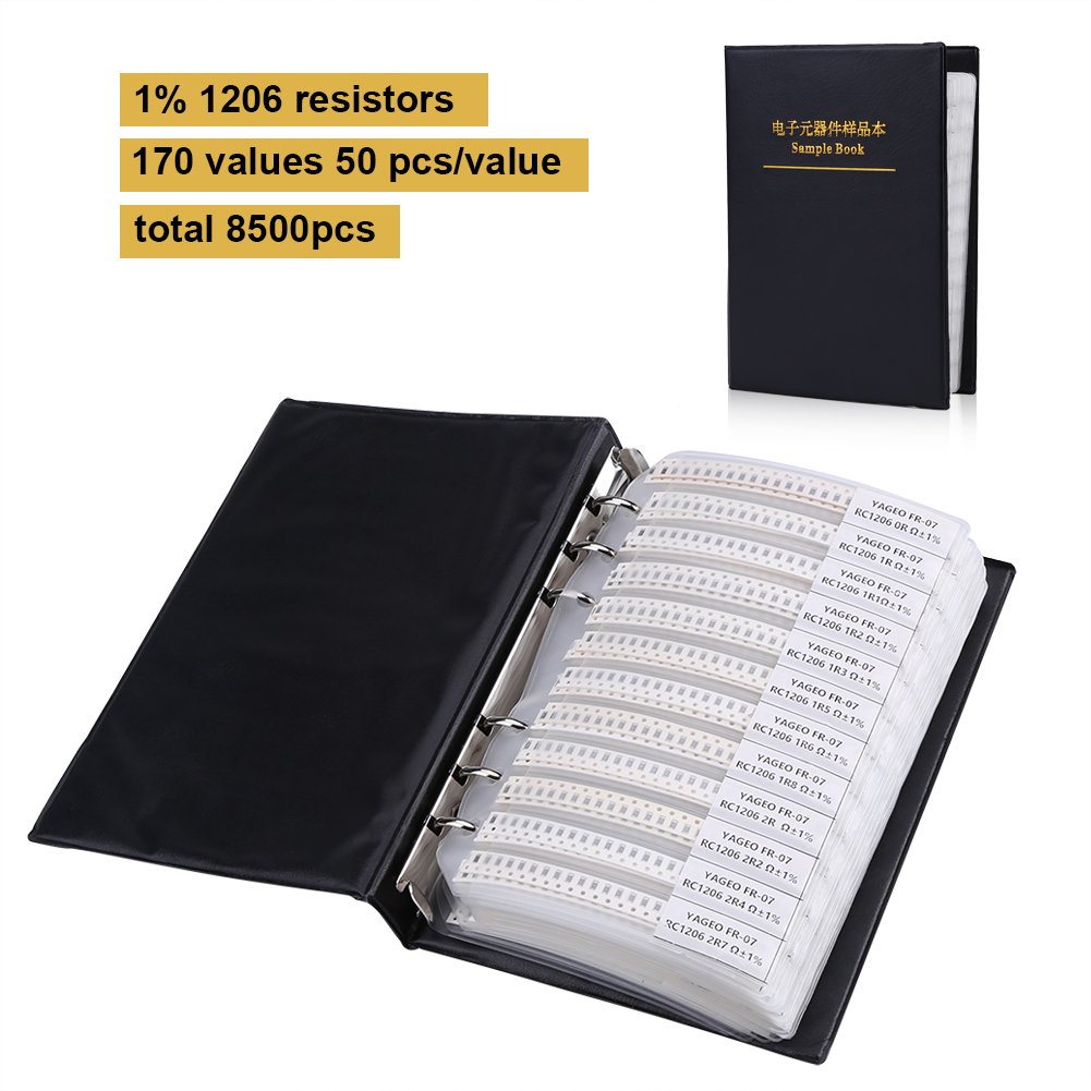 170 Values 8500pcs SMD Resistor Kit – 1206 Package, E24 Series, 0Ω To 10MΩ-784352