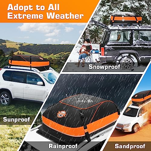 435L 1000D Nylon, 8 Reinforced Straps, Non-Slip Mat, for Travel and Luggage Transport