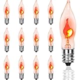 Romasaty Flicker Flame Light Bulb, Flame Shaped
