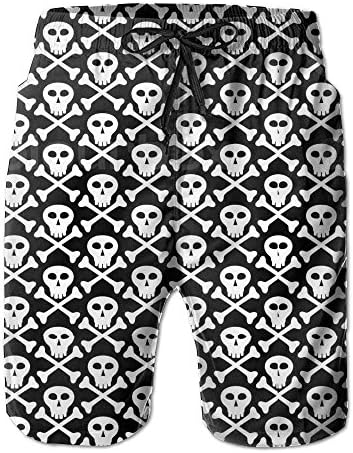 Skull And Bones Outdoor Water Sports Men's Surfing Boardshorts With Pocket