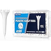 Weslymoo 1 1/2 Inch Plastic Golf Tees, Short Tees 120 Pack with Low-Friction Design for Iron、Par Threes、Hybrids and Driving Range, with High Stability and Low-Friction Performance Golf Tees Plastic