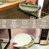 Moonkie Suction Plate Baby Weaning Set 3 Pcs Mint Sage Lunar Grey view 9