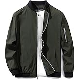 URBANFIND Men's Slim Fit Lightweight Sportswear Jacket Casual Bomber Jacket