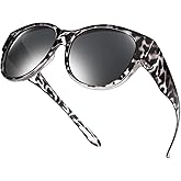 Br'Guras Polarized Oversized Fit Over Glasses Sunglasses for Women and Men Wear Over Glasses