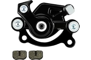 HIAORS Mini Bike Rear Disc Brakes Caliper with Brake Pads Replacement for Coleman CT100U CC100X Motovox MBX10 MBX11 79cc 97cc 100cc 105cc 2.8hp Mega Moto MM-B80 MM-B105 Baja TrailMaster Parts Black
