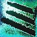 Trlyc One Yard 5MM Reversible Mermaid Sequin Fabric, Green and Black, Linen