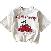 SOLY HUX Girl's Short Sleeve Graphic Tees Crew Neck Beach Tops Casual Summer T-Shirts
