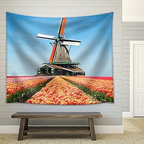 Chinese Landscape Watercolor Painting - Fabric Wall Tapestry Home Decor - 51x60 inches