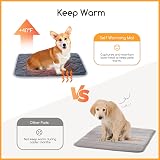Nobleza Self Heating Pet Pad 60x45cm Grey Non-Slip Washable M Size view 3