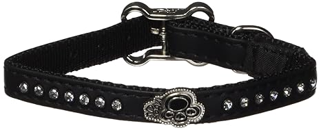 Rogz HB500-A Lapz Halsband Luna/Pin Buckle, XS, schwarz