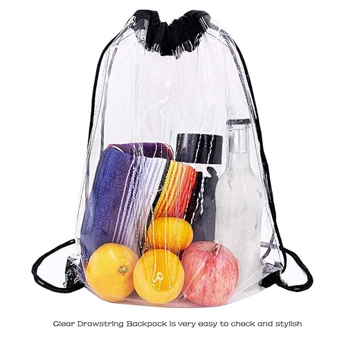 Clear Drawstring Backpack Clear Stadium Drawstring Bag