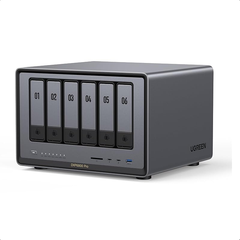 NASync DXP6800 Pro 6 Bay NAS für Teams und Unternehmen (ohne HDD)