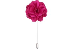 PATIKIL Flower Boutonnieres Pin, Lapel Pin for Men Camellia Flower for Suit Wedding Graduation Anniversary Brooch Graduation 