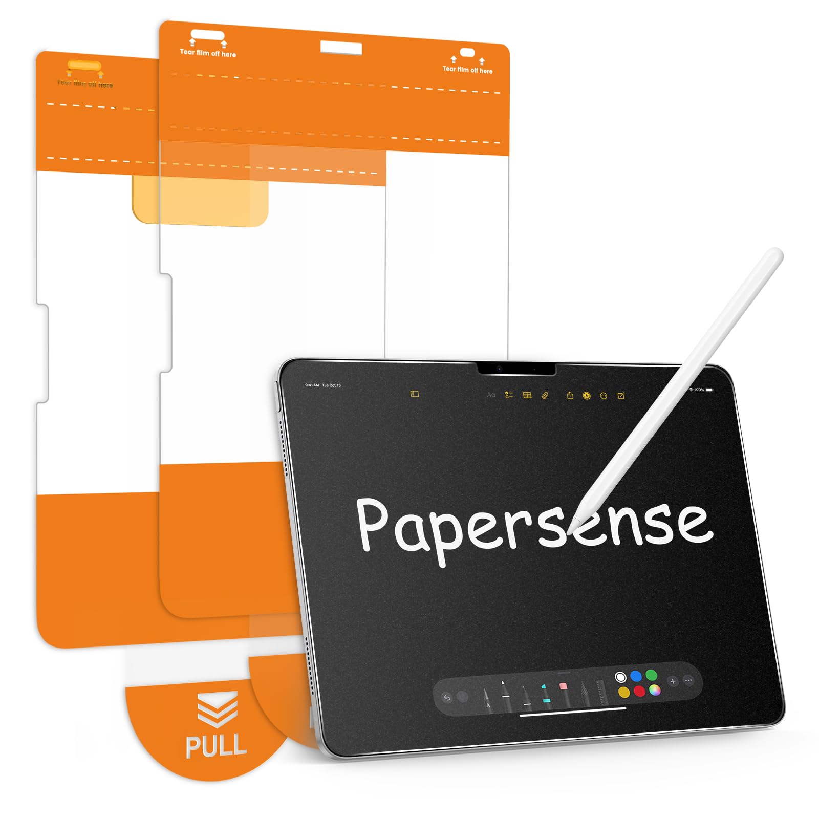 Photo 1 of OMOTON PAPERSENSE Matte Screen Protector for iPad Pro 11 Inch M4 5th Gen 2024, Paper-feel, Matte Tempered Glass with Dust-free Installation Tray, Anti-glare, Apple Pencil Support, 2 Pack