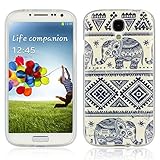 ABC(TM) 1pc Retro Elephant Rubber Soft TPU Case Cover for Samsung Galaxy S4 I9500