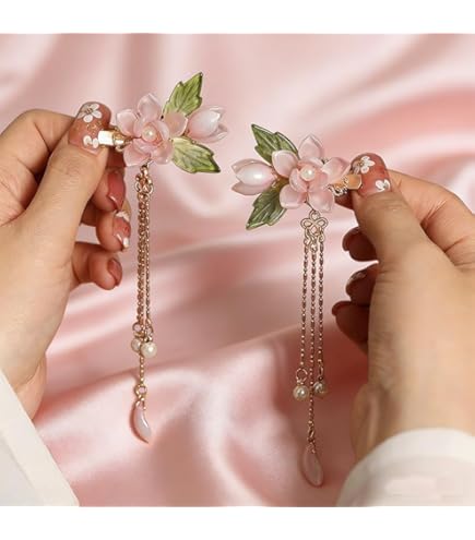 Amazon.com : 4PCS Kimono Floral Hair Pins Kit Ball Chrysanthemum