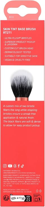 Real Techniques Skin Tint Base Brush - UltraPlush Synthetic Blades, Cruelty-Free view 7