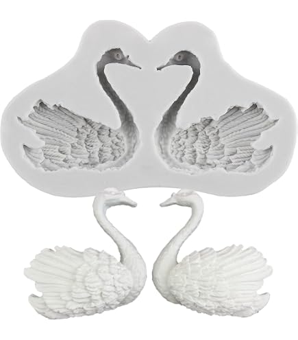 Small Swans Wedding Chocolate Candy Mold – PETG Plastic With Instructions | For Chocolate, Soap, Plaster | Reusable - View #10
