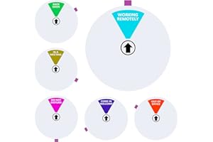 BLIRIK Office Door Sign,6 Inch,Do Not Disturb,Come in Welcome,Back Soon,in A Meeting,Out of Office,Working Remotely Sign,Magnetic Door Sign for Office Room, Conference Room Any Room That Needs Privacy-Silver