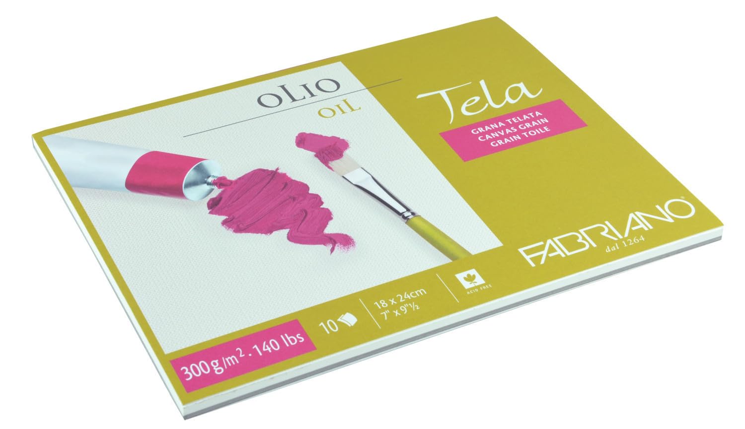 Unbekannt Fabriano Ölmalpapier, COTTON, White, 24 x 0.5 x 0.5 cm