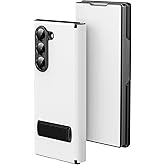 XIMAND for Samsung Galaxy Z Fold 7 Magnetic Flip Folding Case, Multi-Angle Bracket, High Classy Luxurious Business Leather, Full Body Hinge Protective Slim Cover.