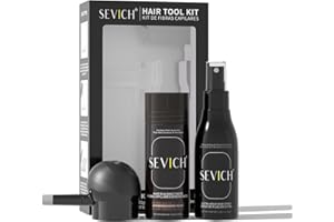 SEVICH Hair Building Fibers,Extra Hold Spray Kit & Applicator,3-in-1 Hair Styling Set for Thinning Hair,Instant Hair Thickene