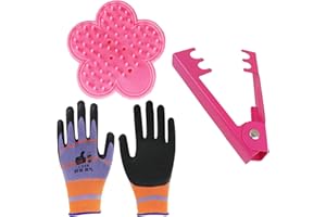 QIUKUI 3 Pcs Flower Rose Stripper Thorn Leaf Remover Tool Garden Tool Sets Leaf Stripping Tool Garden Glove