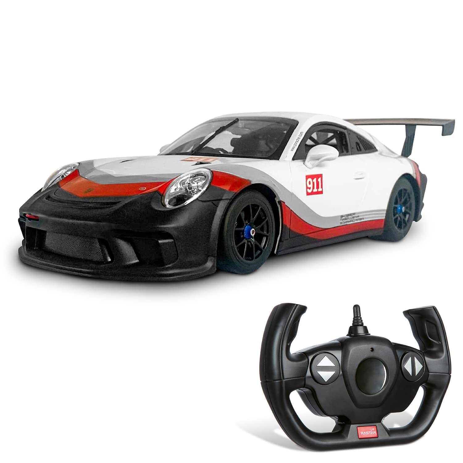 Mondo Motors, PORSCHE 911 GT3 CUP, 1: 14 Scale Model, Up to 10 km/h Speed, Children's Toy Car 63530